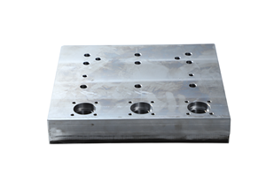 Custom Carbon Steel Paver <b>Block</b> Component CNC Machined <b>Mounting</b> Holes Precision OEM Manufacturing Made in India Engineering Part - Product Image 4