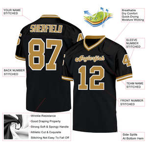 Jersey de Fútbol Americano Personalizado por Sublimación, 100% Poliéster, Uniforme de Equipo Informal Personalizado, Ropa Deportiva con Estampado OEM para Jugadores - Product Image 5