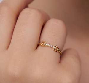 Bague solitaire vintage en or 14 carats avec diamant de laboratoire certifié IGI VVS1 couleur EF, bijoux de fiançailles et de mariage pour femmes - Product Image 5