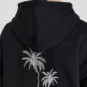 Sweat à capuche brodé de qualité supérieure, streetwear, pull personnalisé de haute qualité, basiques en coton mélangé, tailles variées, vente en gros, sweat à capuche imprimé - Product Image 4