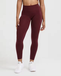 Leggings de sport décontractés pour femmes, taille haute, effet galbant, sexy, moulants, sans couture, motif uni, pour la gym, le fitness et le yoga, vente en gros - Product Image 2