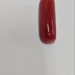 Coral Rojo Italiano en Forma de Cápsula, Color Sangre, Gema de Alta Calidad, Gema Suelta para Anillos, Pendientes y Joyería, Procedente de la India - Product Image 1
