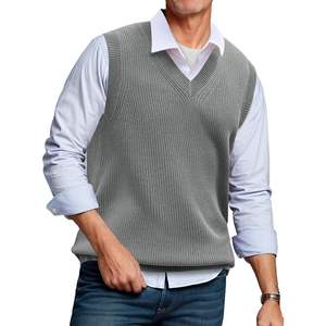 2025 <b>Men's</b> V Neck Summer Sleeveless <b>Sweater</b> <b>Vest</b> Casual Knit Pullover Tops - Product Image 2