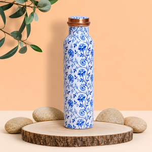 Luxury <b>Copper</b> Eco-Friendly Water Bottle with Lid Portable Home Gym Travel Drinkware Gift - Product Image 6