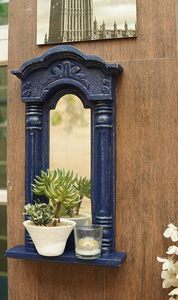 Modern Organic Wall <b>Mirror</b> Solid Wood Framed <b>Irregular</b> Decorative Vanity <b>Mirror</b> for Bedroom Living Room - Product Image 5