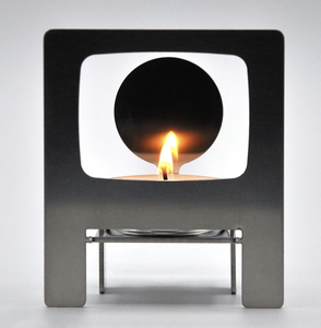 Portavelas de Acero para Sublimación con Forma de Corazón, Base Conmemorativa con Espacio en Blanco para Decoración del Hogar, para Velas Personalizadas - Product Image 3