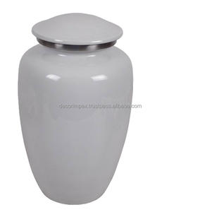 Urne funéraire décorative en métal finition dorée Urne commémorative personnalisée durable avec design poli au prix de gros - Product Image 4