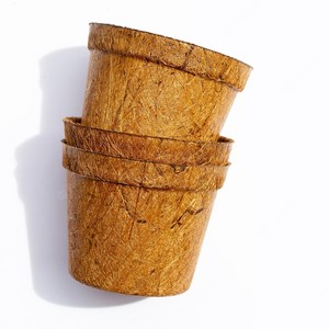 Biodegradable al por mayor fibra de coco planta vivero maceta accesorios de jardín maceta Coco macetas de fibra de coco para la venta de Navidad - Product Image 5