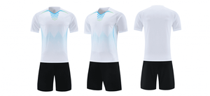 High Quality Men's Black Soccer Training Jersey Breathable Black Soccer Uniforms Short Sleeves Football Kit Soccer Uniform - Product Image 6