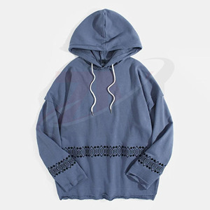 Sudadera con Capucha de Moda para Hombre, Color Azul, Último Diseño, Ropa Urbana, Personalizable con Logotipo, Calidad de Marca Disponible - Product Image 1