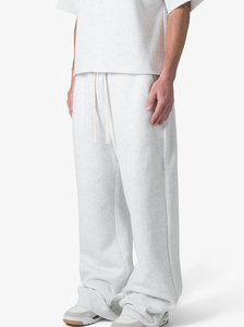 Pantalones Deportivos Anchos de Primera Calidad con Logotipo Personalizado, Pantalones de Felpa Holgados, Estilo Hip Hop, Ropa Urbana Informal para Hombre - Product Image 3