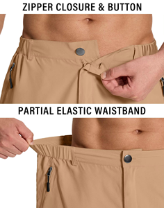 Pantalones Cortos de Senderismo para Hombre, Más Vendidos, Transpirables, de Secado Rápido, Proveedor al por Mayor OEM ODM - Product Image 3