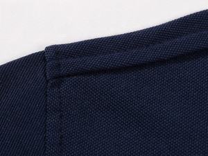Polo da uomo marrone scuro e <span class=keywords><strong>blu</strong></span> navy a maniche corte, vestibilità regolare, in maglia, tinta unita, stile casual, con colletto. - Product Image 5