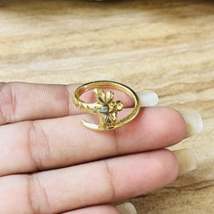 Trendy High Demand Dragonfly <b>Ring</b> Boho Brass <b>Rings</b> For Women 18k Gold Plated Insect <b>Statement</b> Minimal Jewelry Wholesale/OEM/ODM - Product Image 2