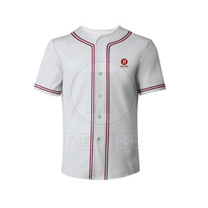Camiseta de Béisbol de Manga Corta, Talla Grande, Transpirable, Color Personalizado, de Alta Calidad, 100% Poliéster, para Equipos - Product Image 5