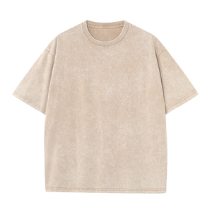 Wholesale Selling Acid Wash Oversized T-<b>shirt</b> 100% Cotton Comfortable and Fashionable Street Acid Wash T-<b>shirts</b> Custom logo - Product Image 2
