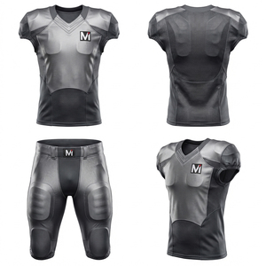 Ensemble d'uniformes de football américain de luxe, panneaux en spandex sublimés, coutures renforcées, vêtements de football de ligue professionnelle - Product Image 6