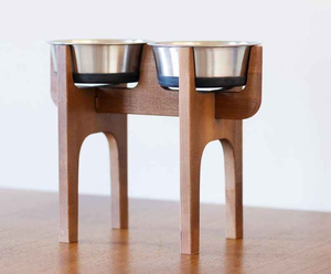 Comedero Elevado de Madera para Perros Pequeños y Gatos, Antideslizante, para Comida y Agua, Resistente al Agua, Duradero y Novedoso - Product Image 2