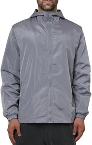 Vestes coupe-vent d'hiver pour hommes de qualité supérieure en gros – Imperméables, coupe-vent, respirantes, à capuche, avec coque extérieure en toile et devant en nylon - Product Image 3