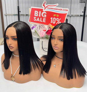 Produit chaud perruque droite d'os cheveux humains vierges de variété de couleur de nouveaux vendeurs cheveux complets partie centrale pré-commande - Product Image 1
