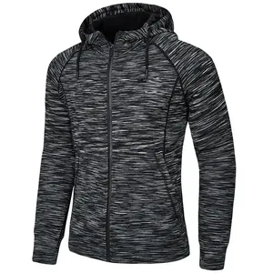 Sweat-shirt de sport décontracté léger à manches longues avec logo personnalisé OEM, vêtements de sport pour hommes, polyester, entraînement athlétique - Product Image 1