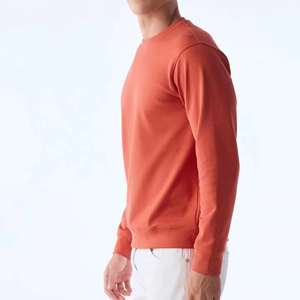Sweat-shirt unisexe personnalisé en coton 100% pour l'hiver, coupe oversize, col rond, broderie machine, style streetwear, pull uni - Product Image 6