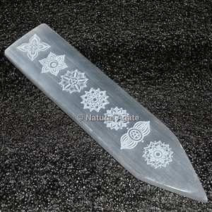 Natural Spiritual Development Spiral Selenite Wand with Smooth Finish Carved SCULPTURE for Feng Shui & Reiki Healing - Product Image 5