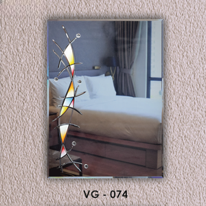 Premium quality Wall-Mounted Frameless V-Groove Design <b>Mirror</b> with Clear Reflection Art Decor - Product Image 6