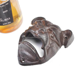 Abrebotellas de montaje en pared de aluminio con revestimiento en polvo Forma de ratón de perro Diseño en relieve Ecológico Excelente calidad - Product Image 2