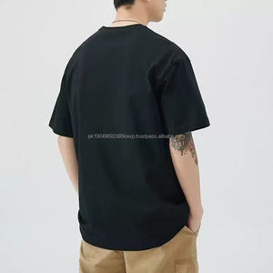 T-shirt pour homme en coton 100% de qualité supérieure, logo personnalisé, t-shirt uni confortable, surdimensionné, décontracté, pour le sport, grand t-shirt pour homme - Product Image 6