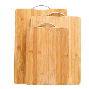 Ensemble de 3 planches à découper en bois d'acacia avec rainure profonde pour les jus, planches à découper en bois robustes pour la cuisine, fournisseur en gros de produits carnés - Product Image 2