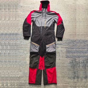 ชุดเซ็ตสองชิ้นลำลองน้ำหนักเบาสำหรับผู้ชาย ลายปะติดปะต่อ สไตล์วินด์เบรกเกอร์ ชุดวอร์มแนวสตรีท ผ้าไนลอน ชุดแจ็คเก็ตซิปและกางเกงขายาว - Product Image 5