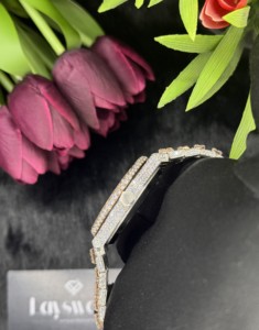 Reloj de Pulsera de Lujo para Hombre, de Acero Inoxidable, con Esfera de Cristal, Movimiento Mecánico Automático, Estilo Iced, con Diamantes Moissanite - Product Image 3