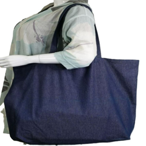 กระเป๋าผ้าแคนวาส 100% คุณภาพสูง ขนาดใหญ่พิเศษ สำหรับใส่ของชำ เป็นมิตรกับสิ่งแวดล้อม ใช้ได้ทั้งไปทะเลและช้อปปิ้ง  กระเป๋าอเนกประสงค์ พร้อมโลโก้ตามสั่ง - Product Image 5