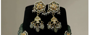 Conjunto de Gargantilla de Moissanita Chapada en Oro de Latón de Primera Calidad con Brillantes Impresionantes, Colección de Lujo para Bodas - Product Image 3