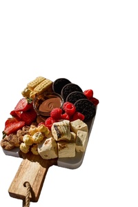 Elegante tabla de cortar de madera de acacia y mármol hecha a mano, estilo rectangular personalizado, perfecto para queso, pan y exhibición de servicio - Product Image 5