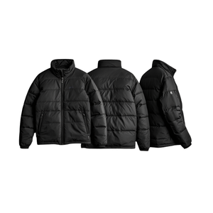 Chaquetas Acolchadas de Cuello Alto para Hombre, Diseño Envolvente, Bolsillos Grandes de Forro Polar, Chaqueta Gruesa y Cálida, Ropa de Invierno Minimalista - Product Image 2