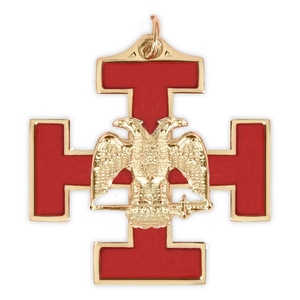31st Degree Scottish Rite <b>Silver</b> Collar Jewel Black White Eagle <b>Sword</b> Masonic Ceremonial Regalia - Product Image 6