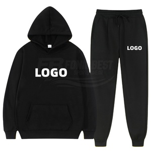 Conjunto de Sudadera con Capucha y Pantalones Deportivos 2 en 1 para Hombre, con Logotipo Personalizado, 100% Algodón, Transpirable, Ecológico, Ligero, para Invierno - Product Image 6