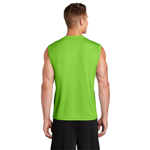 Débardeur 100% polyester pour homme avec logo personnalisé, débardeur respirant classique pour homme, débardeur de sport sans manches à séchage rapide pour la salle de sport - Product Image 6