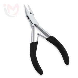 Black Gripped Handle Nail Nippers Surgical Grade Stainless Steel Double Spring Professional Nail Cutter Manicure Pedicure Finger - Product Image 1