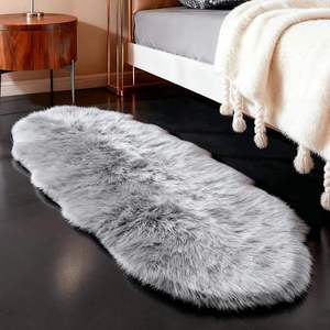 Alfombra de Piel Sintética de Oveja, Peluda y Esponjosa, de Alta Densidad, para Sofá, para Conjuntos de Alfombras - Product Image 3