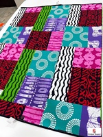 Tissu pagne africain Kumasi Wax Dobby Holland, Textile Ankara Premium, pour vêtements de sport, sacs, OEM ODM personnalisés, Exportation de mode Hitjem
