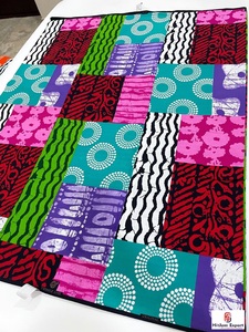 Tissu pagne africain Kumasi en wax Dobby Holland, textile Ankara de qualité supérieure, pour vêtements de sport, sacs, personnalisation OEM ODM, exportation mode - Product Image 1