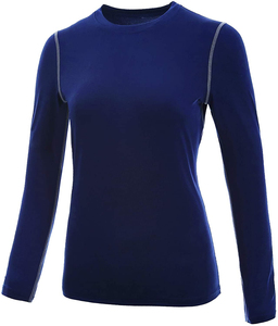 <b>Women's</b> Premium Solid Skinny <b>Compression</b> Training Shirt High Stretch Breathable Athletic Running Fitness Workout Gym Sportswear - Product Image 5