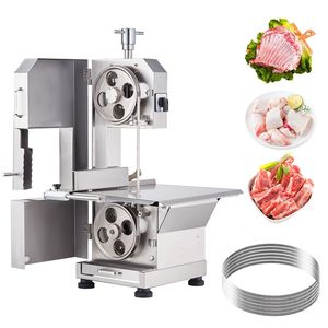 Sega a nastro elettrica commerciale da 2200W per carne, in acciaio inossidabile, con piano di lavoro da 47 cm x 53 cm e taglio di 18 cm, nuova sega da banco per ossa - Product Image 1