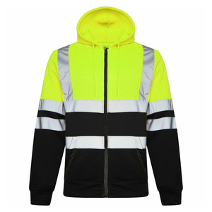 Pantalones de Trabajo Reflectantes Impermeables de Algodón Naranja y Negro de Alta Visibilidad con Cierre Frontal y Franjas de Seguridad para Ropa de Trabajo Unisex 2026 - Product Image 3