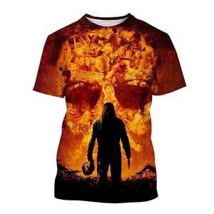 T-shirts décontractés pour hommes, coupe classique, respirants, à séchage rapide, en polyester/coton, avec logo personnalisé imprimé sur le devant - Product Image 3