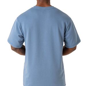 เสื้อยืดคอกลมผ้าคอตตอนขนาดใหญ่200 GSM พิมพ์โลโก้ได้ตามต้องการสำหรับผู้ชาย - Product Image 3