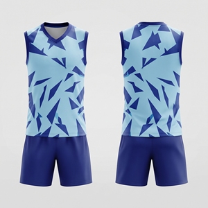 Conjunto de Uniforme de Voleibol Sublimado Profesional Bolster Industry - Jersey sin Mangas y Pantalones Cortos Personalizados que Absorben la Humedad - Product Image 3